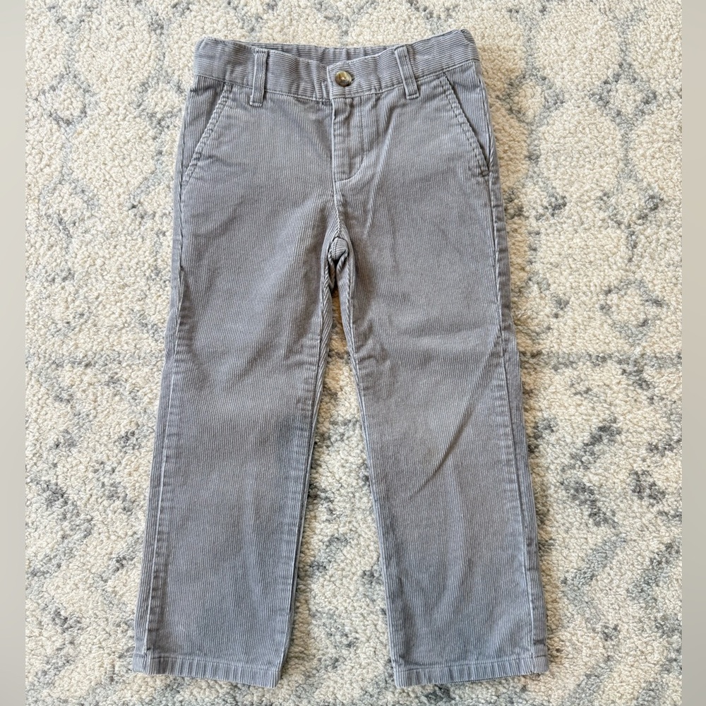 Janie and Jack Gray Corduroy Toddler Boys Pants size 4